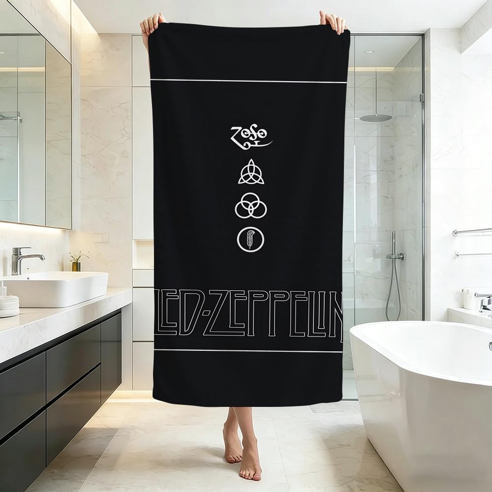 Эпическое полотенце L-Led ZeppelinS Качество пятизвездочного отеля Экологически чистые Ультрамягкие Плотные полотенца и пляжные полотенца
