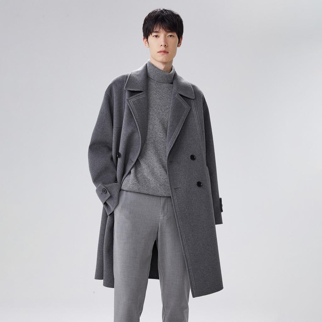 PEACEBIRD MEN Coats Unisex Lapel Moderate BWAAC4514