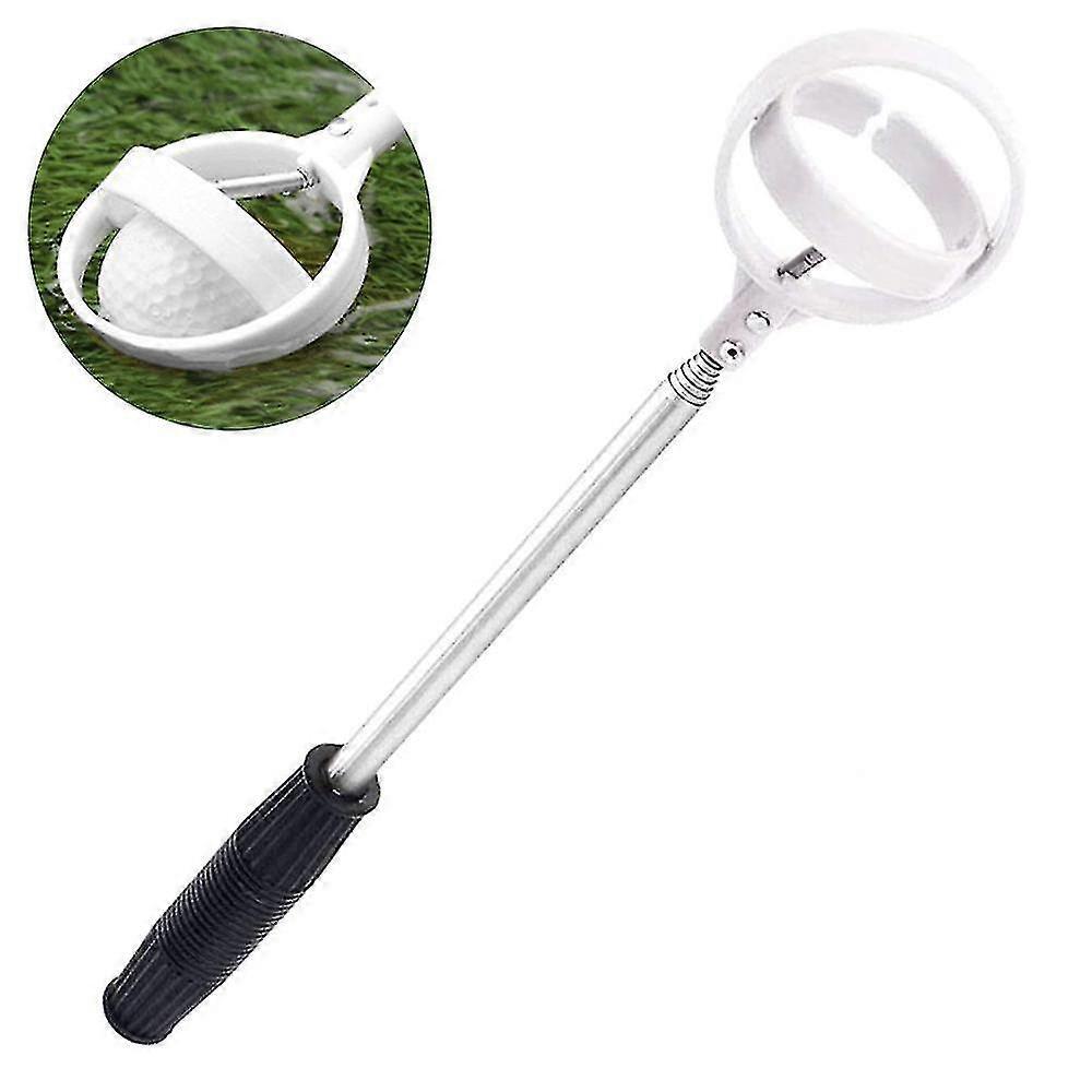 Golf Ball Extendable Stainless Steel Picker(white) - DD01