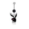 Exquisite Dripping Oil Cute Rabbit Navel Ring Belly Dance Jewelry Navel Nail Navel Buckle 