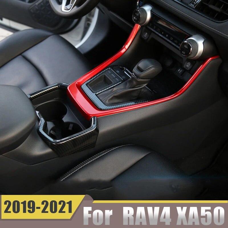 Для Toyota RAV4 XA50 2022 ABS пластик автомобиля внутренняя коробка переключения передач крышка панели отделка рамки украшения аксессуары