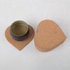 Круглая противоскользящая пробковая подставка под стакан с простым печатаемым узором для офиса или журнального столика