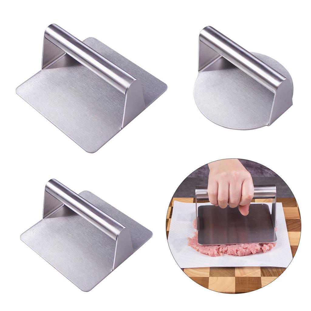 Пресс для гамбургеров из нержавеющей стали с антипригарным покрытием для мяса, говядины, пресс для бургеров, устройство для приготовления котлет, устройство для приготовления гамбургеров, кухонные принадлежности для вечеринок