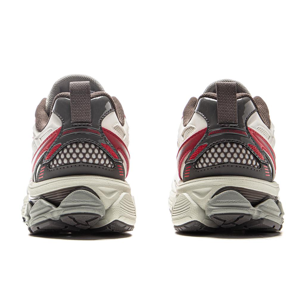 Li Ning Puyue 2.0 V2 Амортизирующие Скользкие Устойчивые к истиранию Низкие Повседневные Беговые Кроссовки Мужские Серебристо-красные ARXV001-6