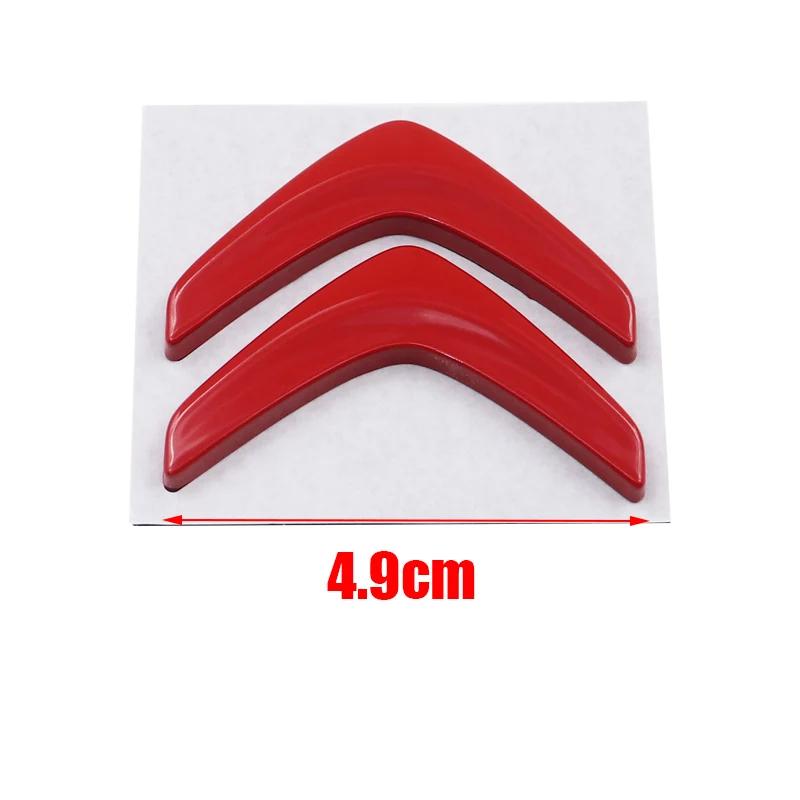 GWOJ1 4.9cm Metal Steering Wheel Emblem for Citroën C1 C2 C3 C4 C5 Elysee Picasso OEM Style Replacement Chrome Logo Auto Accessories