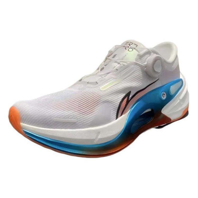 Кроссовки для бега Li Ning Lijun 7 Pro с амортизацией, дышащие, с отскоком, низкие, женские, белые, синие, оранжевые, ARZT002-3