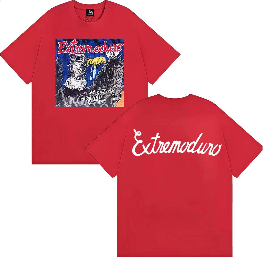 Rock Band Extremoduro En Directo Maquetas 90 Tshirts Unisex Women Fashion Hip Hop Street T Shirt Cotton Casual Oversized T Shirts