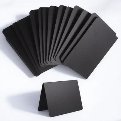 12Pcs Stylish Plastic Chalkboards Mini Blackboards for Message Writing Notice Display Menu Sign Table Decor Photo Prop