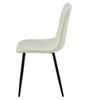 LIBRA chair - beige fabric / black legs x 2