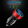 Автомобильное зарядное устройство с двумя USB-портами QC3.0, быстрая зарядка прикуривателя, USB-адаптер для смартфона, интеллектуальное зарядное устройство с цифровым дисплеем IC