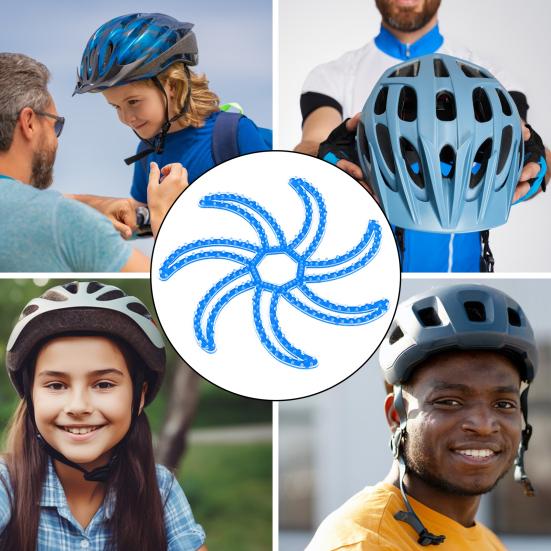 Гибкий шлем, антидеформационная внутренняя силиконовая накладка, универсальная, простая в установке, многоразовая, дышащая, вентилируемая, подкладка для шлема, аксессуары