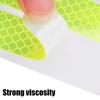 8PCS Safety Warning Reflective Stickers Reflect All Light Sources Car Parts  Motorcycle