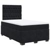 Maison Exclusive - Sommier à lattes de lit avec matelas noir 120x190 cm velours