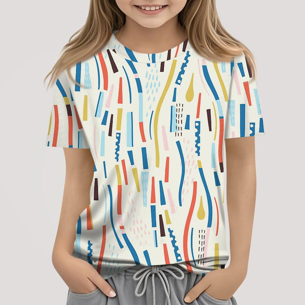 Футболки для малышей, девочек и мальчиков, детские футболки с короткими рукавами и принтом для мальчиков и девочек