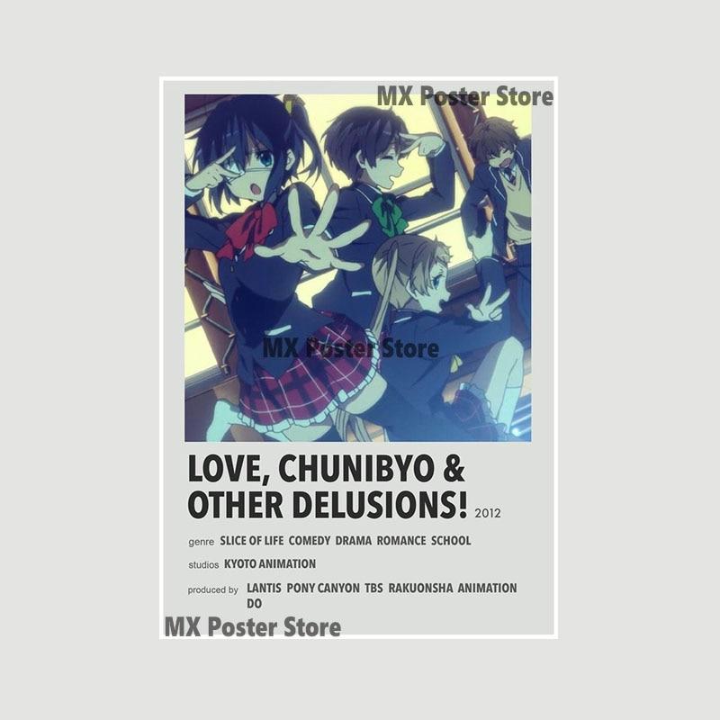 Убийца Демонов, белый бумажный плакат, классический японский аниме-сериал, художественная мультяшная живопись, наклейка для домашнего бара, художественная настенная декоративная фреска