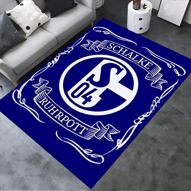 2025 New FC Schalke 04 Carpet Rug for Living Room Bedroom Home Sofa Decoration,Kids play Non-slip Floor Mat49