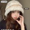 Winter Rabbit Fur Bucket Hat Fluffy Cute Simple Versatile