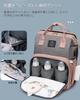 VIGOUROUS Diaper Changing Large PU Backpack with Nylon Multifunctional Baby USB Charging Mosquito Insulated Compatible with Baby Baby Gray Bag,