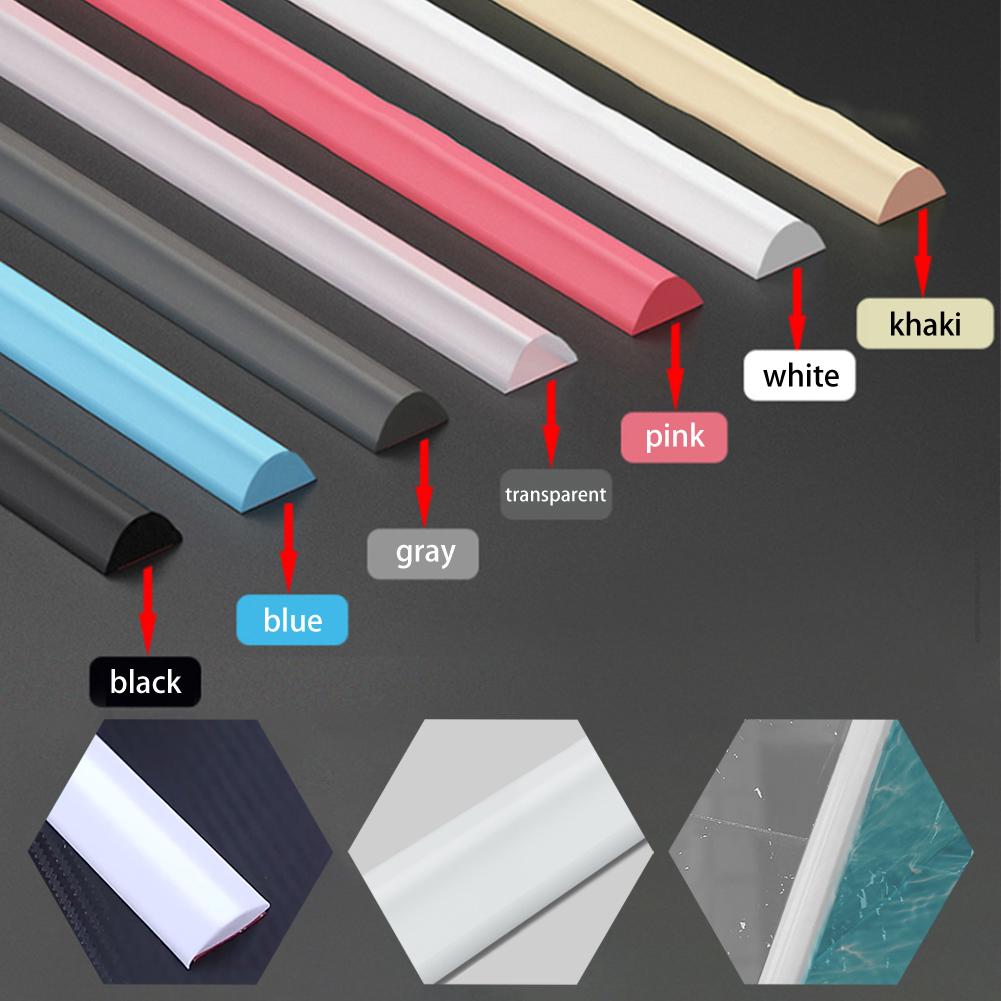 Effective Retention Water Strip for Curbless Showers Long and Flexible