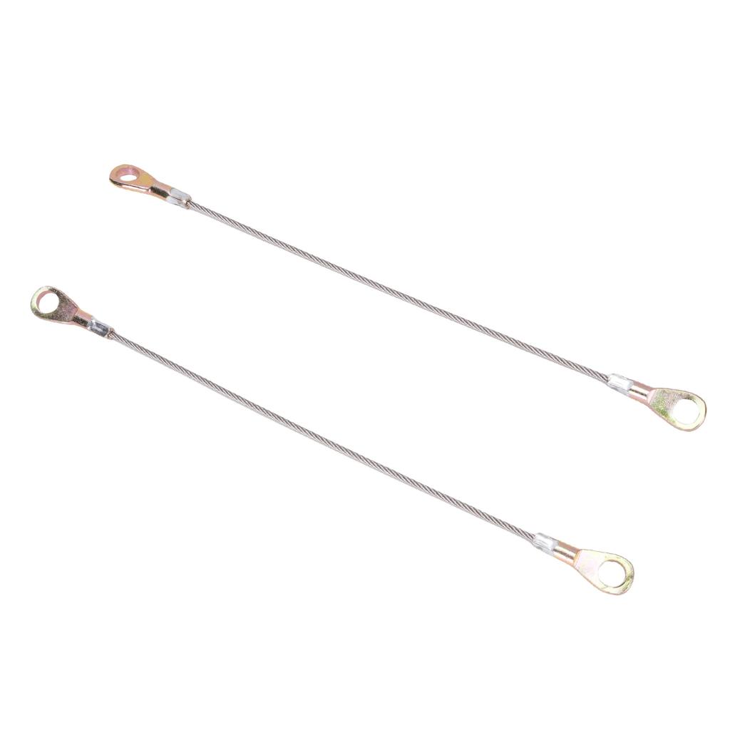 2 шт. 10,6 дюйма Трос задней двери с крюком Трос из нержавеющей стали Автомобильный трос задней двери Замена для Mule 3000 3010 3020