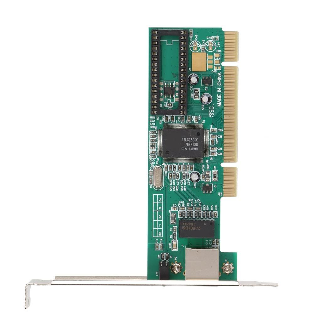 RTL8169 Chip PCI Gigabit Network Card High-Speed Transfer Gigabit Ethernet Card Desktop Computers