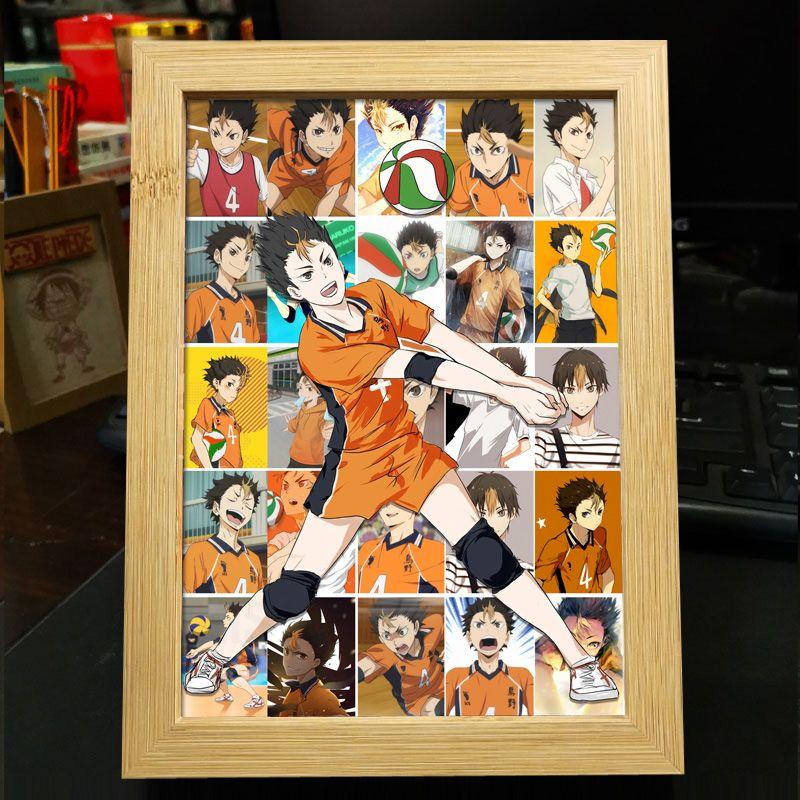 Хайкю!! Украшение фоторамки: Кагеяма Тобио и Хината Шоё - Готовая фоторамка-дисплей в подарок