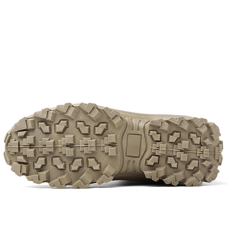 Мужские ботинки с высоким голенищем, обувь для альпинизма и пешего туризма, водонепроницаемая пустынная рабочая обувь для безопасности лодыжки, мужские уличные ботинки