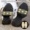 1/2 Pair Clear Ice Cleats Shoes Crampons with 5 Metal Studs Men Women Winter