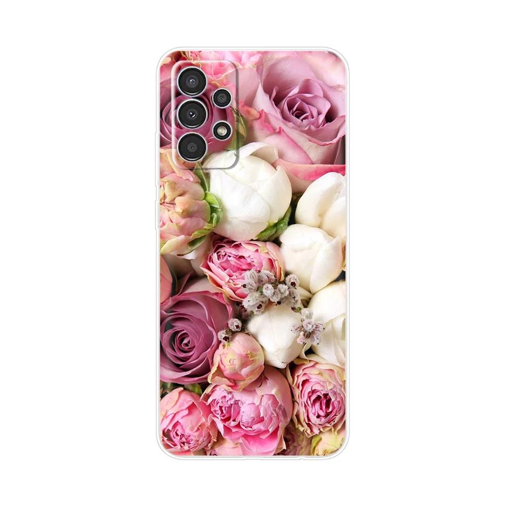 Чехол для Samsung A73 5G Милый мультяшный чехол для телефона для Samsung Galaxy A53 5G Прозрачная мягкая силиконовая задняя крышка для Samsung A33 5G