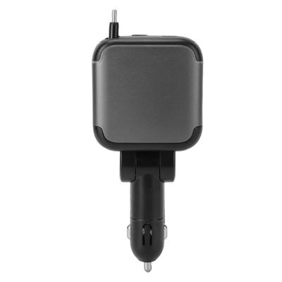 Выдвижная автомобильная зарядка 4 в 1 137 Вт Быстрая зарядка QC 36 Вт PD 65 Вт USB C Автомобильный адаптер со светодиодным дисплеем и подсветкой