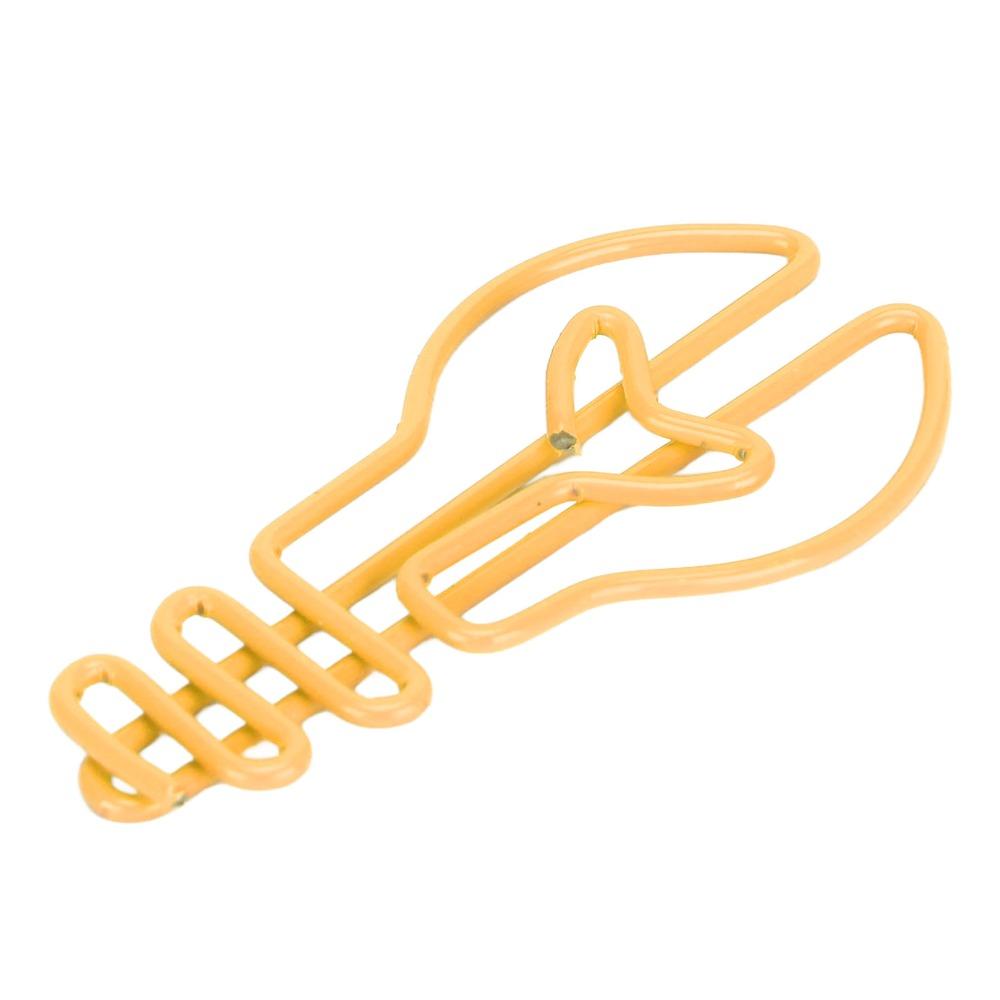 100pcs Plastic-coated Metal Cute Paper Clips Yellow/Pink Office Paper Clips Wedding Decoration