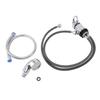 Shampoo Bowl Faucet Kit Cold and Hot Water Mixing Valve Handheld Hair Washing Sprayer 70cm Hose for