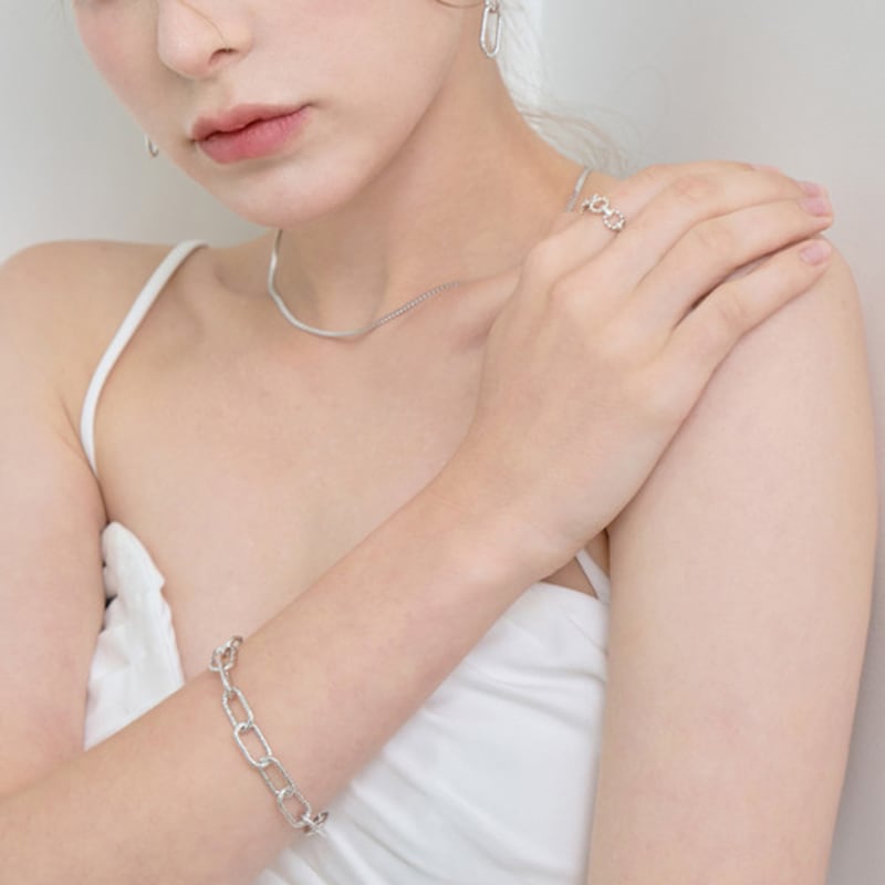 ENCLAIR СЕРЕБРО925 ЛИЛОВЫЙ ЦЕПОЧКА БРАСЛЕТ