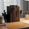 Прочная Железная Подставка для Книг Кошка Черный Металл Держатель для Книг Подарок Металлическая Подставка для Книг Домашняя Библиотека