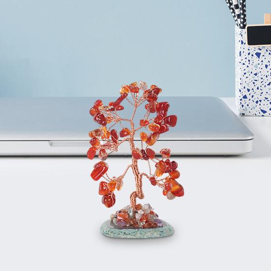 Украшение «Дерево жизни» 7 ветвей Натуральные искусственные кристаллы Уникальный внешний вид Искусственный агат