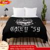 Sboy Серый - 59 Флисовое одеяло Плед Sboy Tour Плед SB Merch Музыкальный тур Плед для путешествий Космический подарок Для фаната Теплый зимний