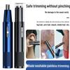 USB Rechargeable Electric Nose Hair Trimmer for Men - Mini Shaver and Scissors