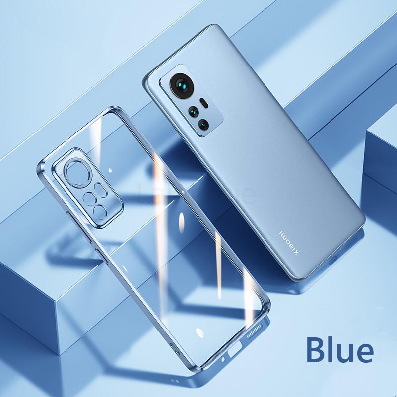Роскошный чехол-бампер с покрытием и прозрачной задней крышкой для Xiaomi Redmi Note 12S Note12S