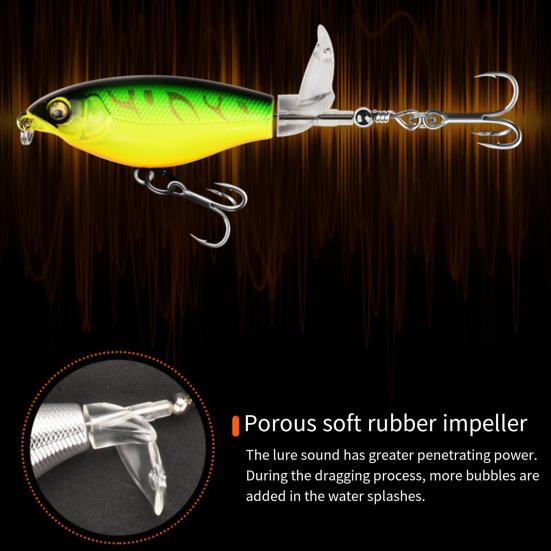 5 шт. 9,2 см/12 г Топвотер рыболовная приманка с вращающимся пропеллером Дальнобойная Плавающая Брызгающая Искусственная приманка Пресноводная Морская Форель