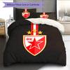 Crvena zvezda2 Pattern Bedding Quilt Set  Home Decoration  Gift (1 * duvet cover + 2 * pillowcase  without core)