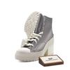 Кеды Chuck 70 De Luxe Женские Средние Блестящий Холст Износостойкие Дышащие Серые A08177C