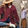 Cardigan Tops Autumn and Winter New Leopard Print Single-breasted Mid-length Jacket Shirt Coat Women