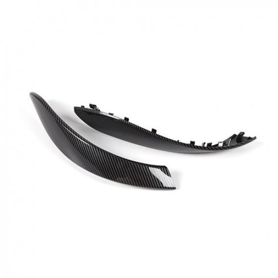 2pcs Bright Carbon Fiber Style Car Front Door Handle Cover For BMW 3 4 F30 F31