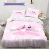 Pink Panther Pattern Bedding Home Decoration Birthday Gift ( 1 duvet cover + 2 pillowcase, without core),fan merchandise.