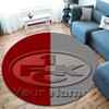 Cross Symbol Custom Name Round Area Rug Carpet Rug For Living Room Bedroom Sofa Playroom Decor Nonslip Floor Mat