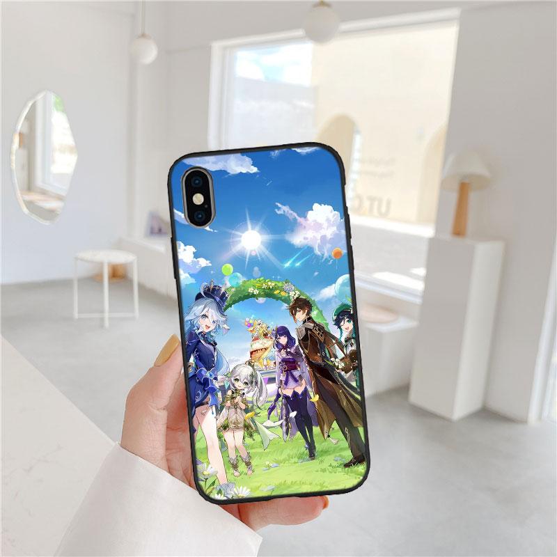 CJ61 Genshin Impact Cool Soft Shell Phone Case for Redmi Note 13 14 Pro+ Plus A3 A3X 13X 13C 13R 14S 14C 14R