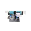 StarTech.Com Carte Série PCI Express à 2 Ports - Adaptateur/Carte PCIe à 2 Ports vers RS232/RS422/RS485 (DB9), Support Bas-Profil