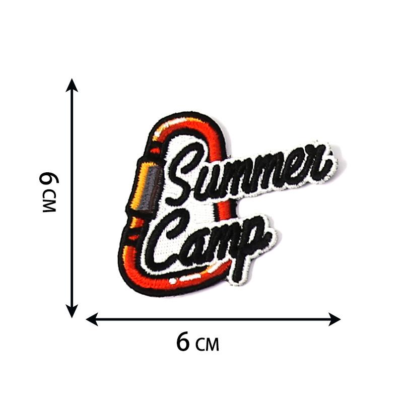 Outdoor Outings Cloth Stickers Nature Landscape Adventure Camping Velcro Clothing Luggage Fashion Embroidery Stickers