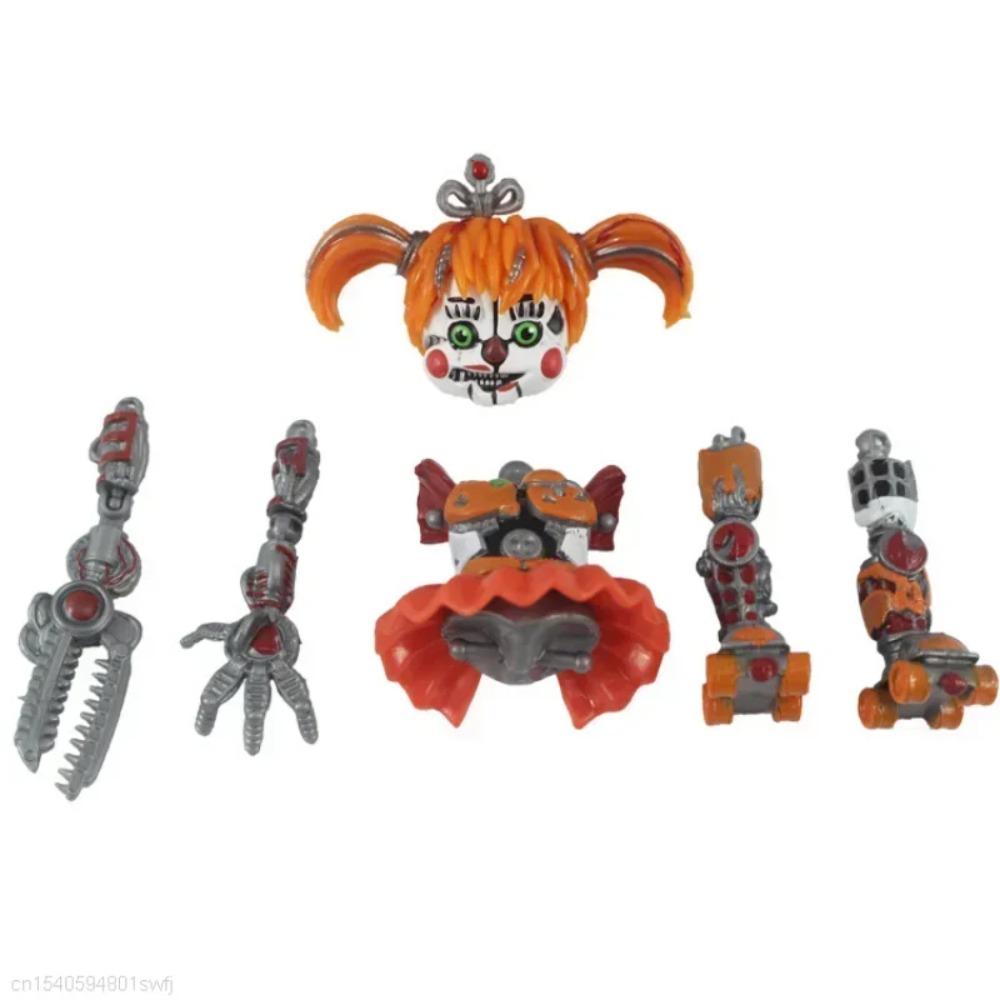 6 шт. Фигурки FNAF Фредди Бонни Фокси Фезбер Медведь Пять Ночей ПВХ Модель Фигурки Действия Игрушки для Детей Подарок на День Рождения