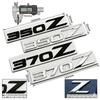 3D Black Chrome 350Z 370Z Emblem Rear Trunk Badge Letter Logo Sticker For Nissan Fairlady Car Styling Accessories Replacement